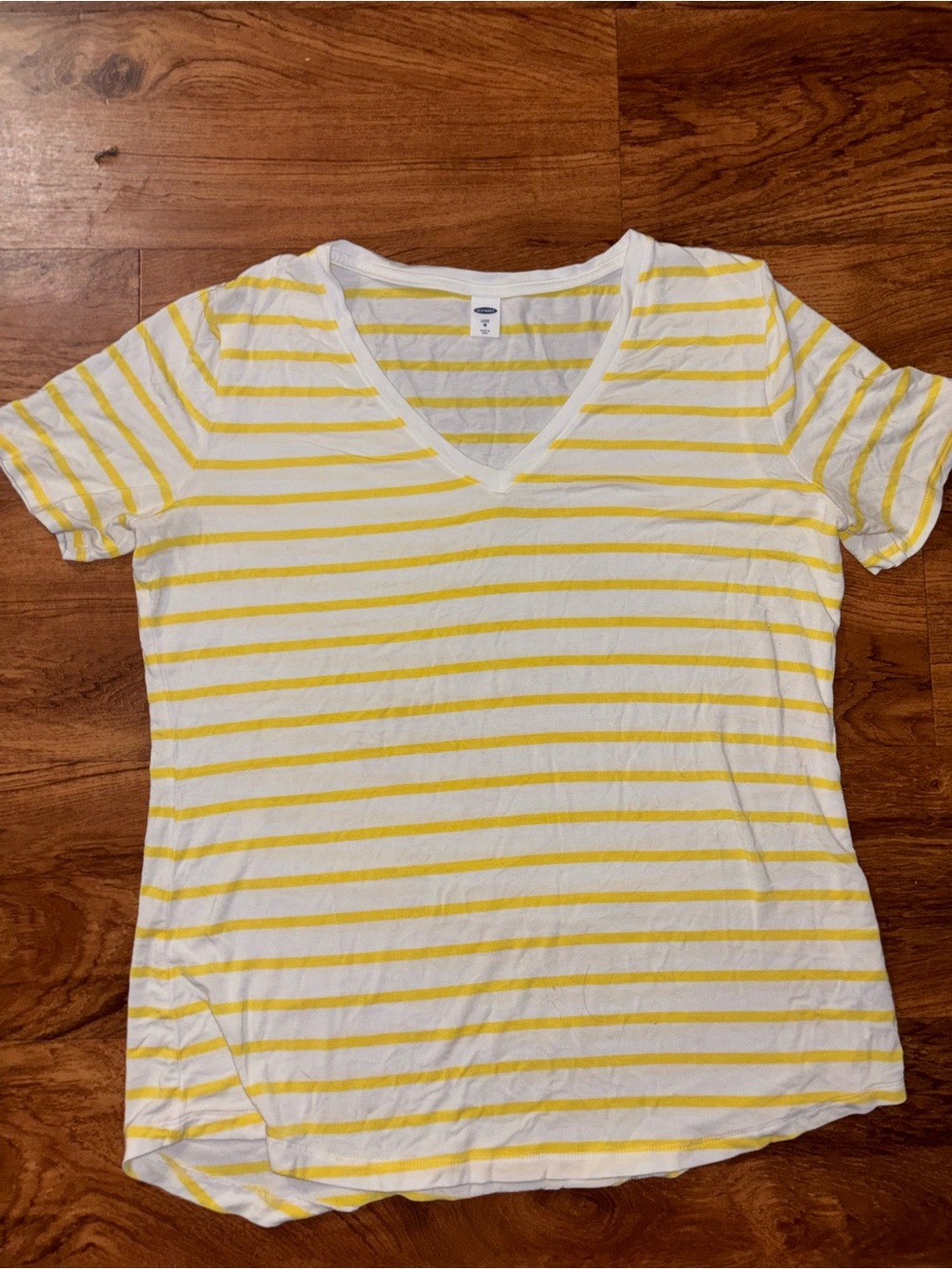 Women’s Old Navy Striped V-Neck Baggy Tee